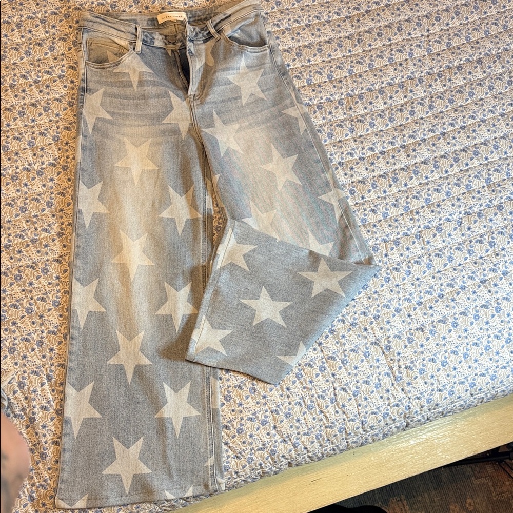 Starry Gray Flare Women's Jeans